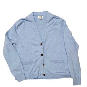 J. Crew Women’s Light Blue Cotton & Cashmere Cardigan Sweater